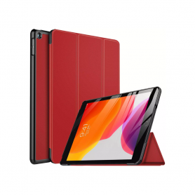 Funda Smart Cover P/ New iPad 7 Gen. 10.2 2019 A2197 A2198 Rojo